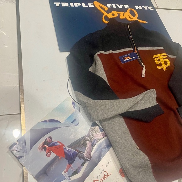 TRIPLE FIVE SOUL Vintage Slim Fit Brooklyn Sweater Top Sz 3X - Picture 8 of 14